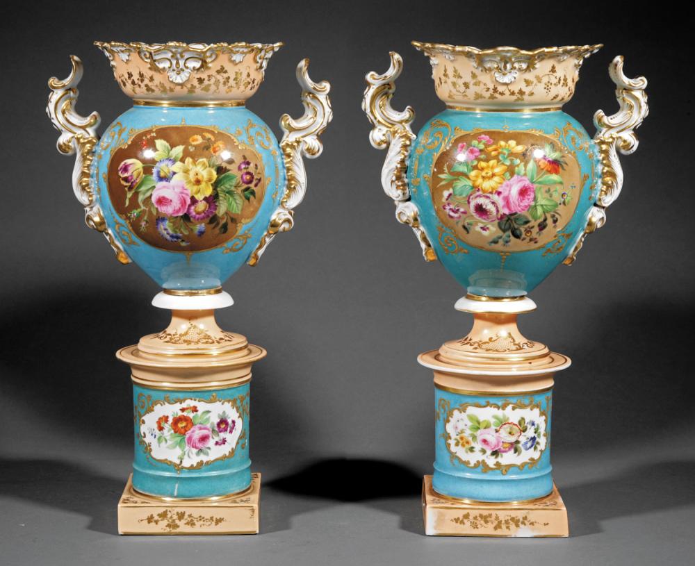 PAIR OF JACOB PETIT PARIS PORCELAIN