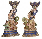 PAIR OF JACOB PETIT PORCELAIN