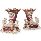PAIR OF JACOB PETIT PORCELAIN