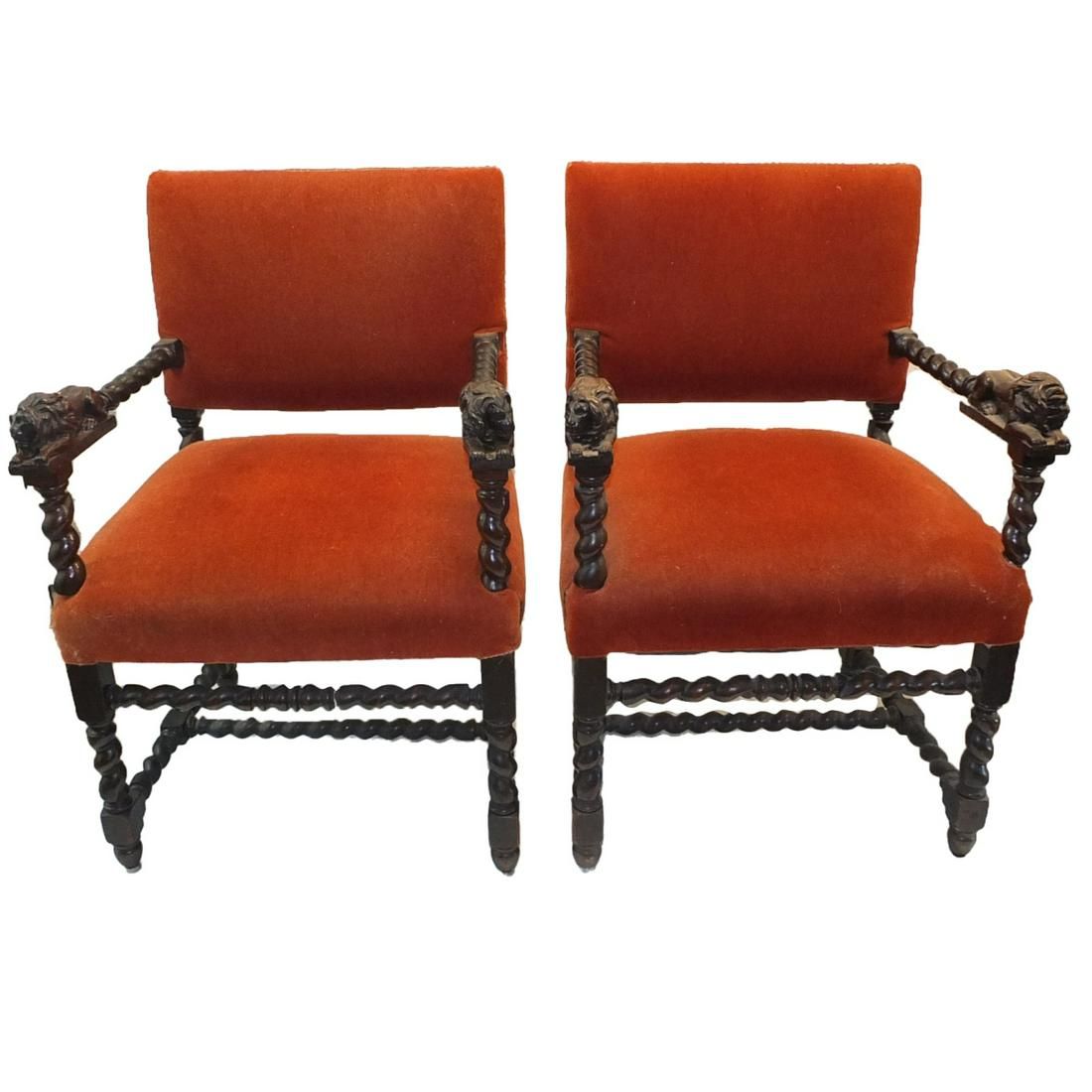 PAIR OF JACOBEAN STYLE