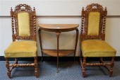PAIR OF JACOBEAN STYLE CARVED