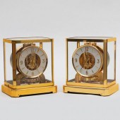 PAIR OF JAEGER-LECOULTRE BRASS