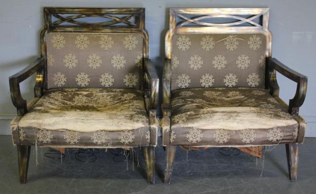 Pair of James Mont Lacquered
