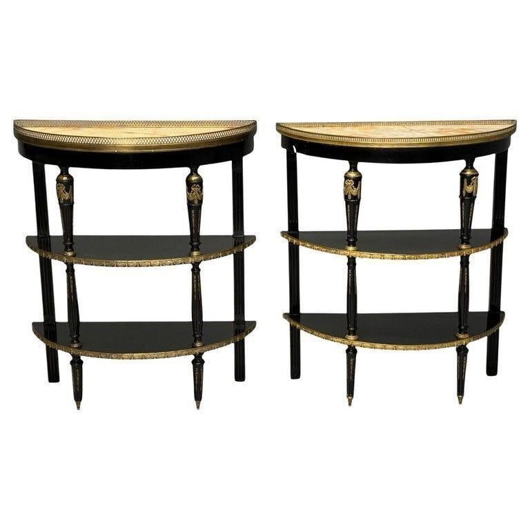 PAIR OF JANSEN STYLE DEMI LUNE