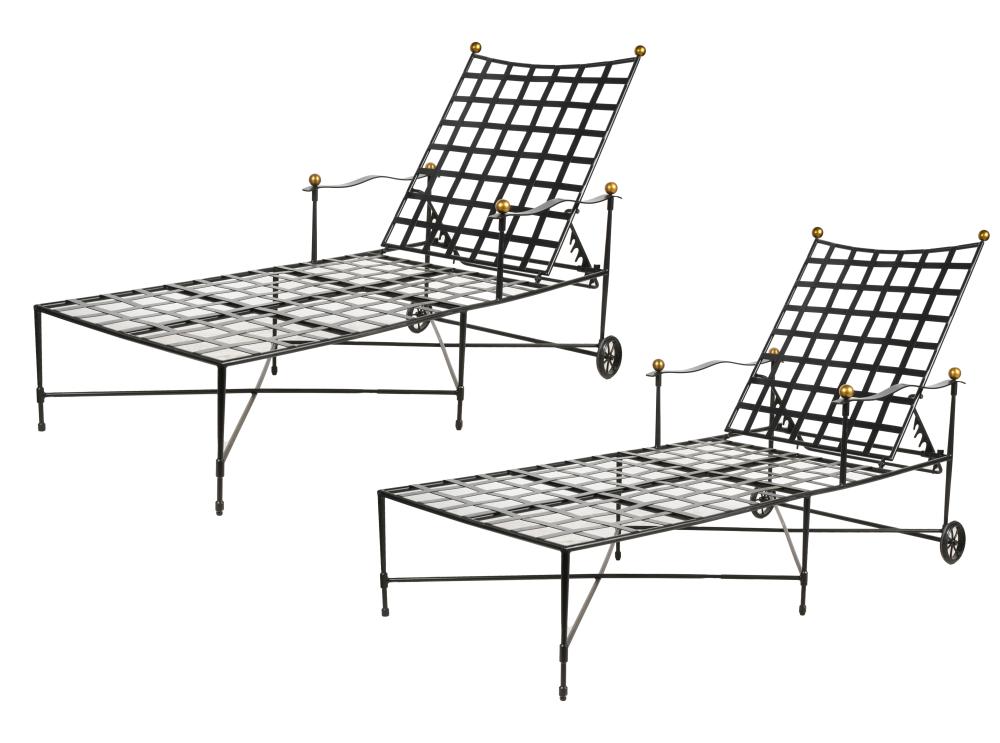 PAIR OF JANUS ET CIE PATIO CHAISE