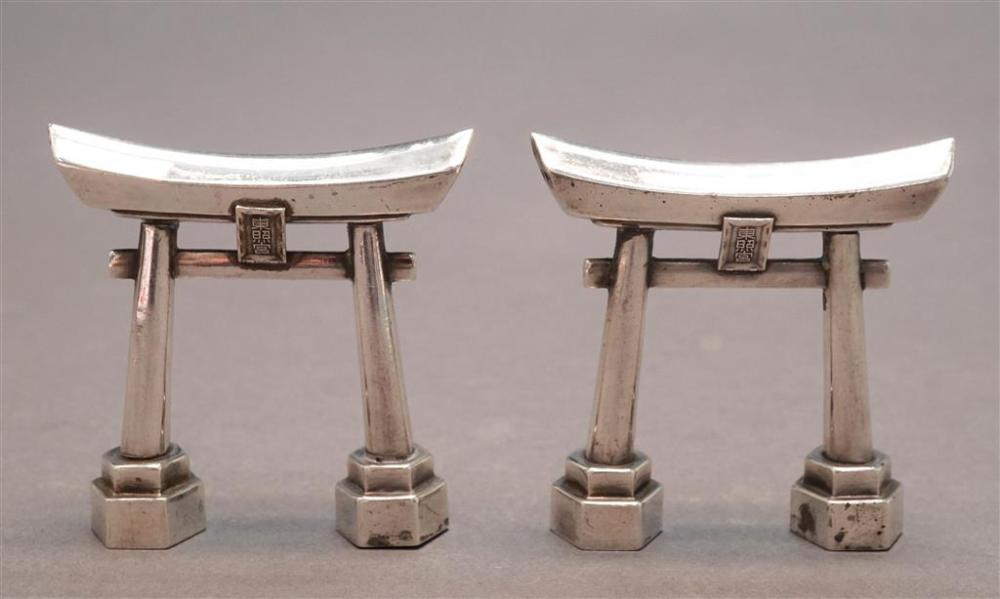 PAIR OF JAPANESE 950-SILVER