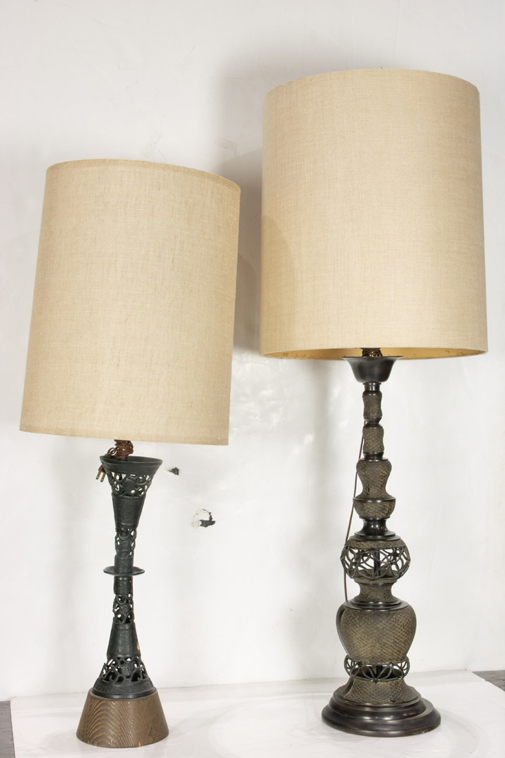 PAIR OF JAPANESE BRONZE