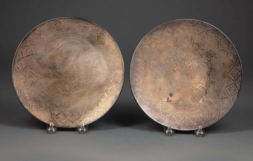PAIR OF JAPANESE BRONZE