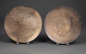 PAIR OF JAPANESE BRONZE DISHES