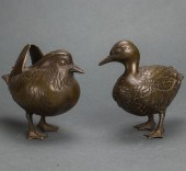 PAIR OF JAPANESE BRONZE MANDAR