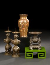 Pair of Japanese Bronze Pricke