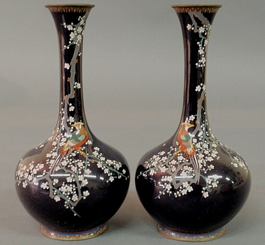 Pair of Japanese cloisonn?