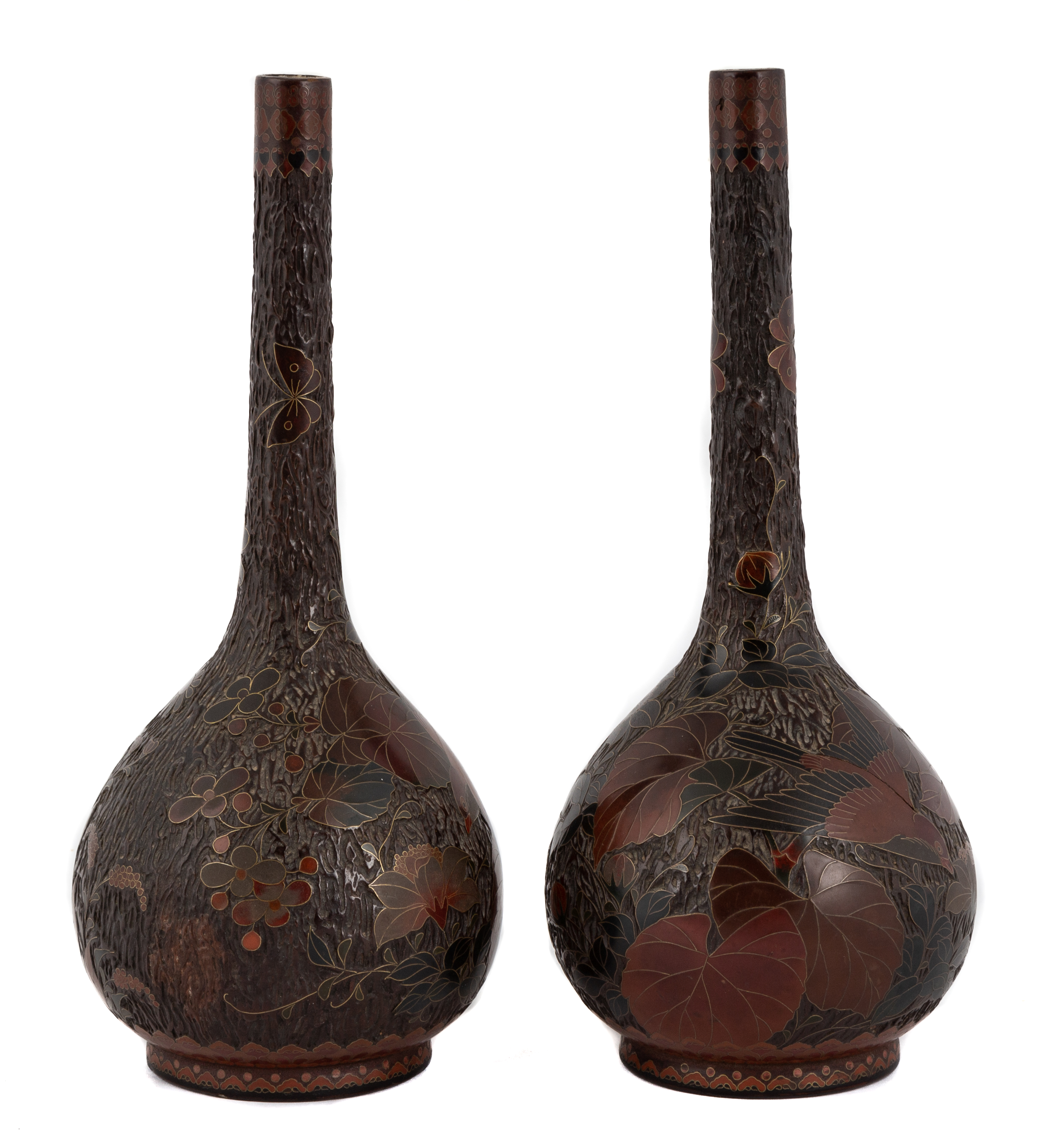 PAIR OF JAPANESE CLOISONNé