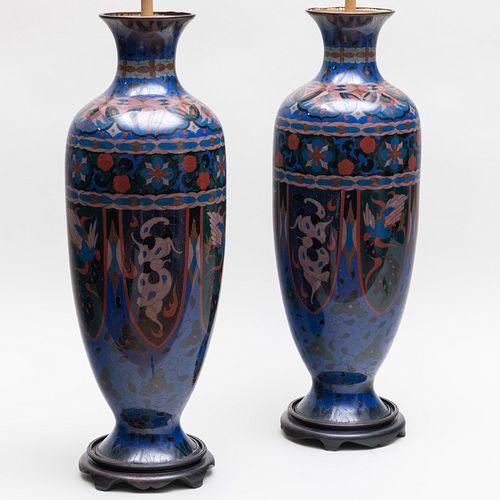 PAIR OF JAPANESE CLOISONNé VASES