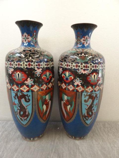 Pair of Japanese Cloisonne
