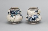 PAIR OF JAPANESE CRACKLEWARE P