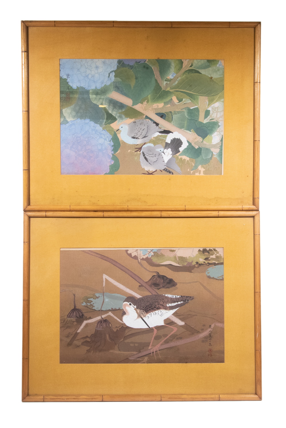 PAIR OF JAPANESE GAME BIRD