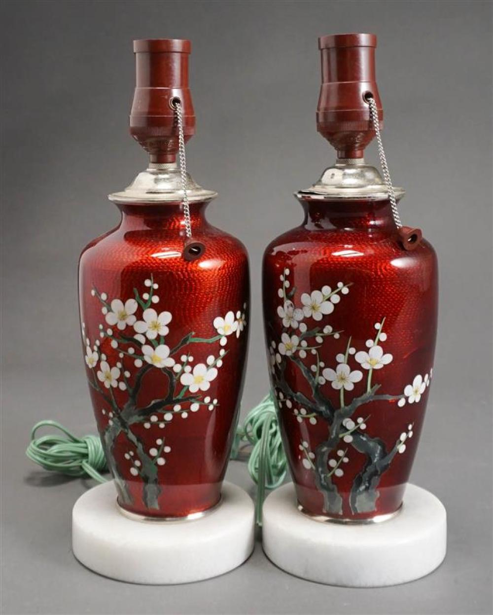 PAIR OF JAPANESE GINBARI VASES,