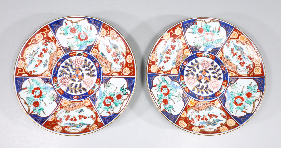 Pair of Japanese Gold Imari hand