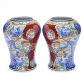 PAIR OF JAPANESE IMARI VASES P