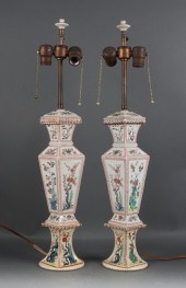 Pair of Japanese Kakiemon porc