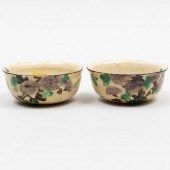 PAIR OF JAPANESE KENZAN EARTHE