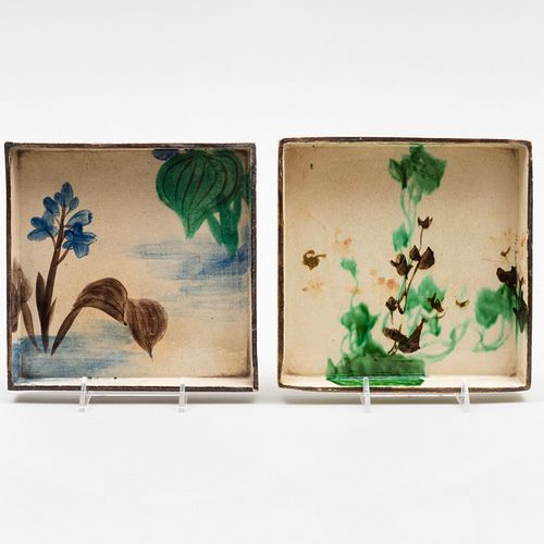 PAIR OF JAPANESE KENZAN POTTERY