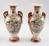 PAIR OF JAPANESE KINKOZAN PORC