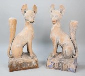 PAIR OF JAPANESE KITSUNE FOX T
