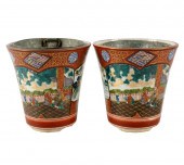 PAIR OF JAPANESE KUTANI CERAMI