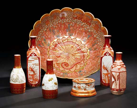 Pair of Japanese Kutani Porcelain