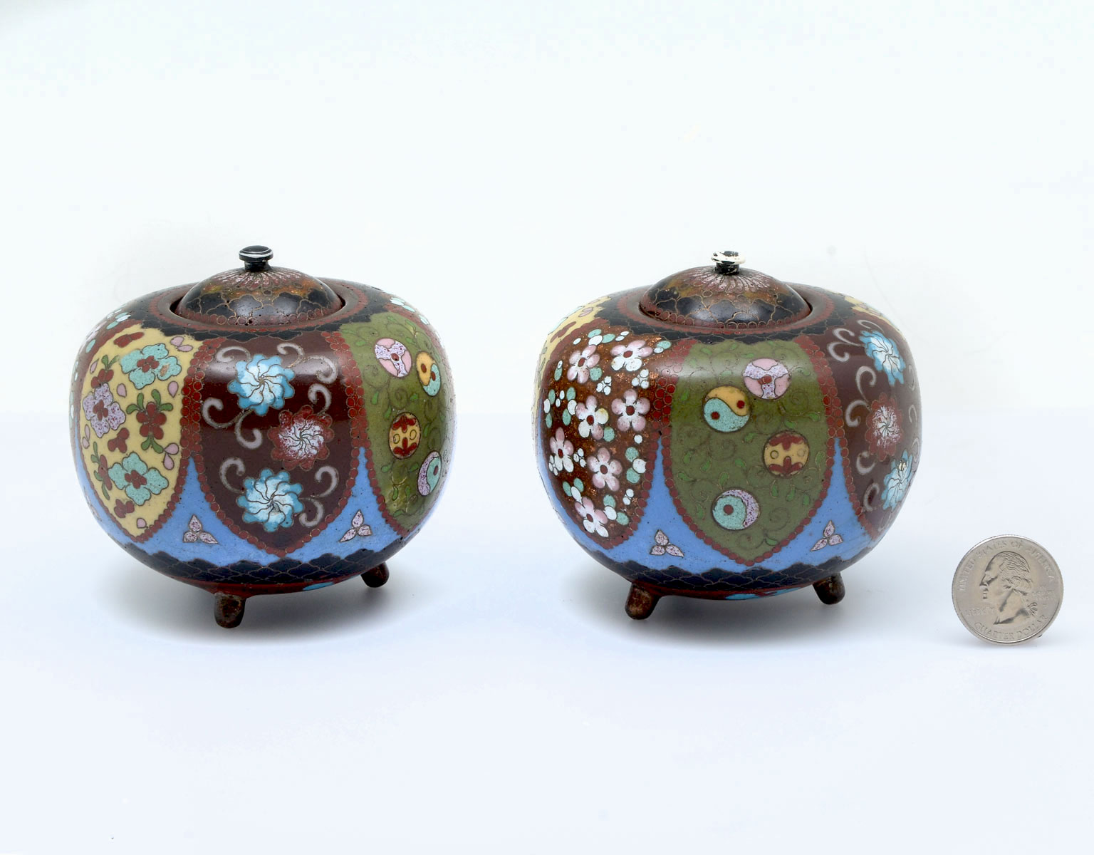 PAIR OF JAPANESE MEIJI CLOISONNE