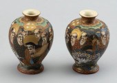 PAIR OF JAPANESE MINIATURE SAT