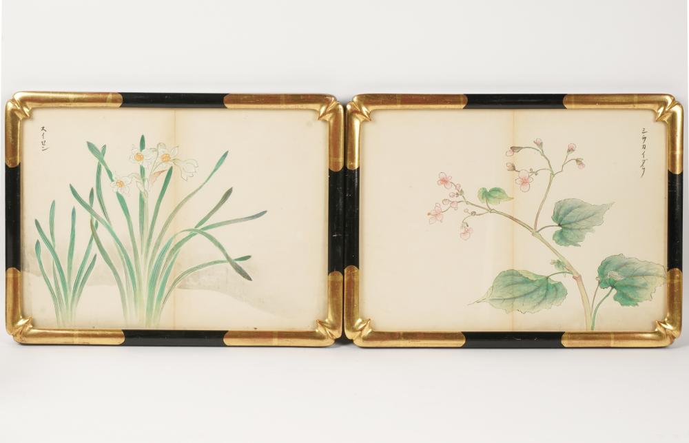 PAIR OF JAPANESE PAINTINGSPair of