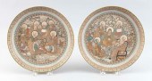 PAIR OF JAPANESE SATSUMA POTTE