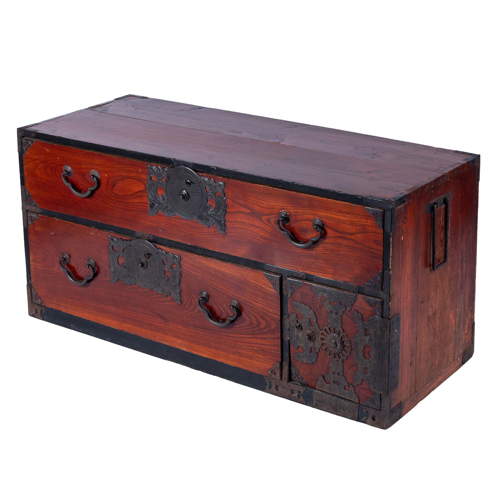 PAIR OF JAPANESE STACKING TANSU