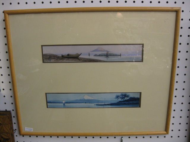 Pair of Japanese Watercolors