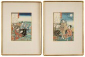 PAIR OF JAPANESE WOODBLOCK PRI