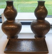 PAIR OF JAUNE DE CHROME PORCEL