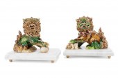 PAIR OF JAY STRONGWATER "SHI F