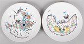 PAIR OF JEAN COCTEAU DINNER PL