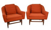 PAIR OF JENS RISOM # 2 CLUB CH