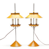 PAIR OF JERRY MARTIN PAINTED T