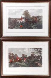 PAIR OF J.F. HERRING FOX HUNTI
