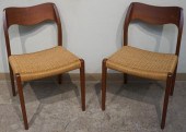PAIR OF J.L MOLLER DANISH TEAK