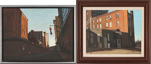 PAIR OF JOE PARROTT OIL ON BOARD