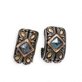 PAIR OF JOHN HARDY 18K AND STE
