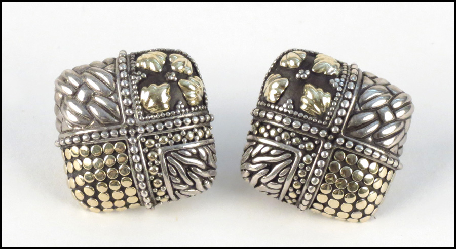 PAIR OF JOHN HARDY STERLING