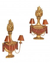 PAIR OF JOHN ROSSELLI URN EN F