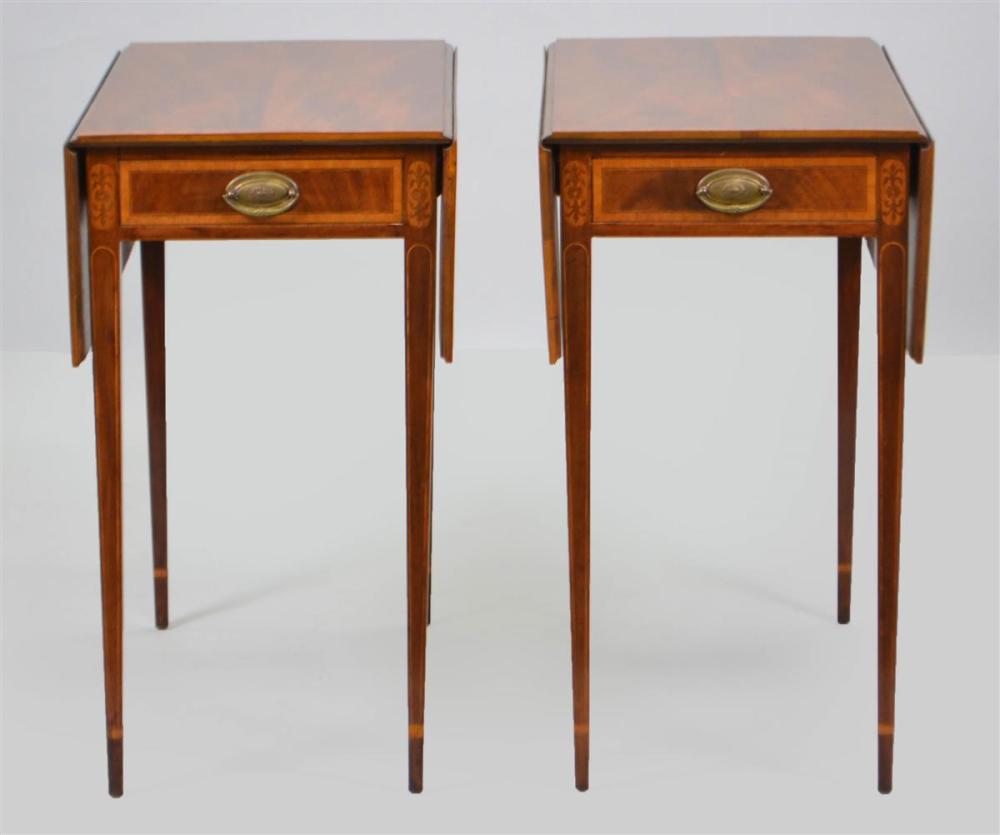PAIR OF JOHN WANAMAKER INLAID